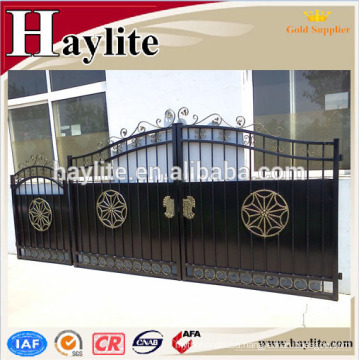 New design decorative forged iron main gate for drive way